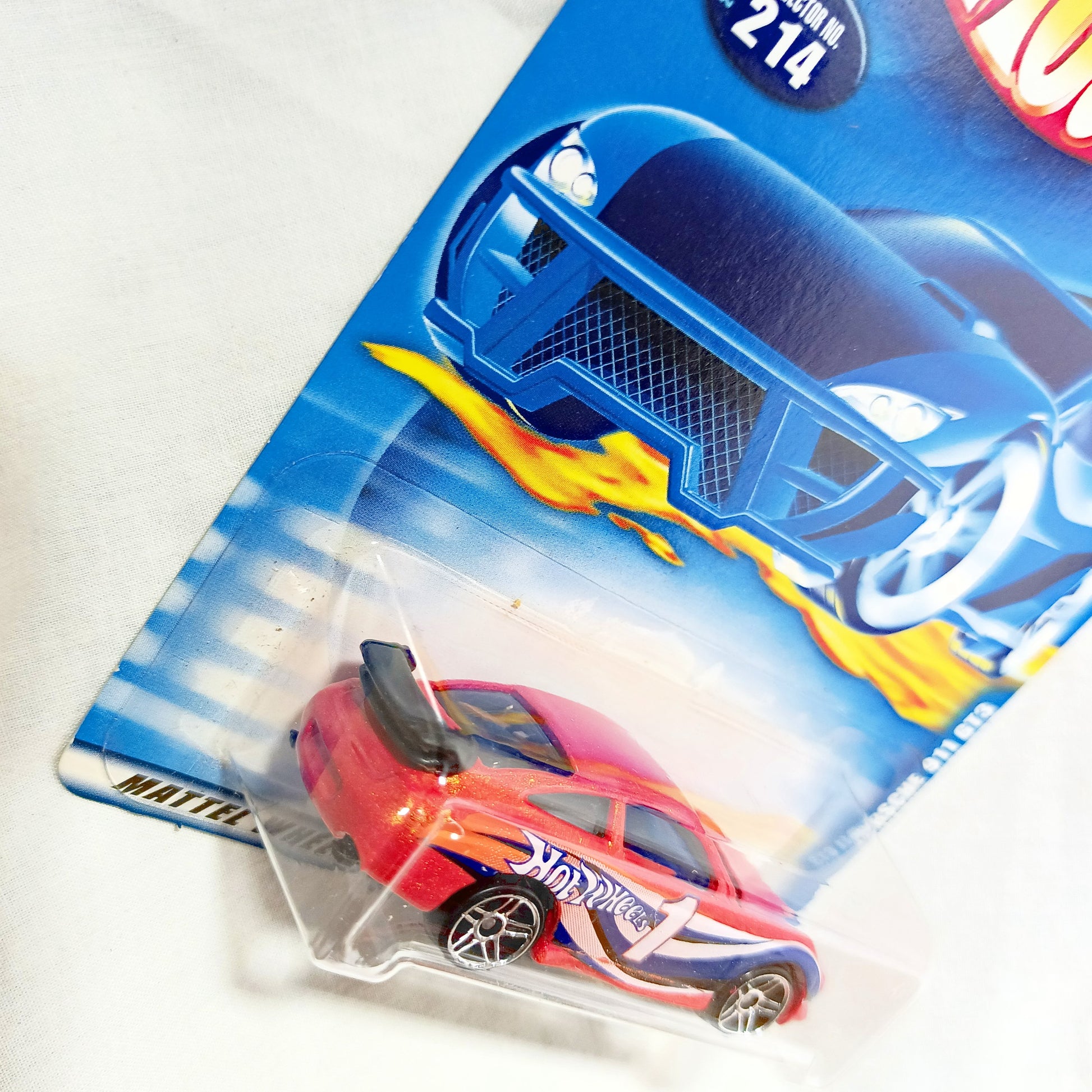Hot Wheels 2001 Collector #214 Porsche 911 GT3 Cup Sports Car PR5 - TulipStuff
