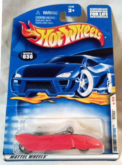 Hot Wheels 2001 First Editions Outsider Motorcycle Sidecar #030 - TulipStuff