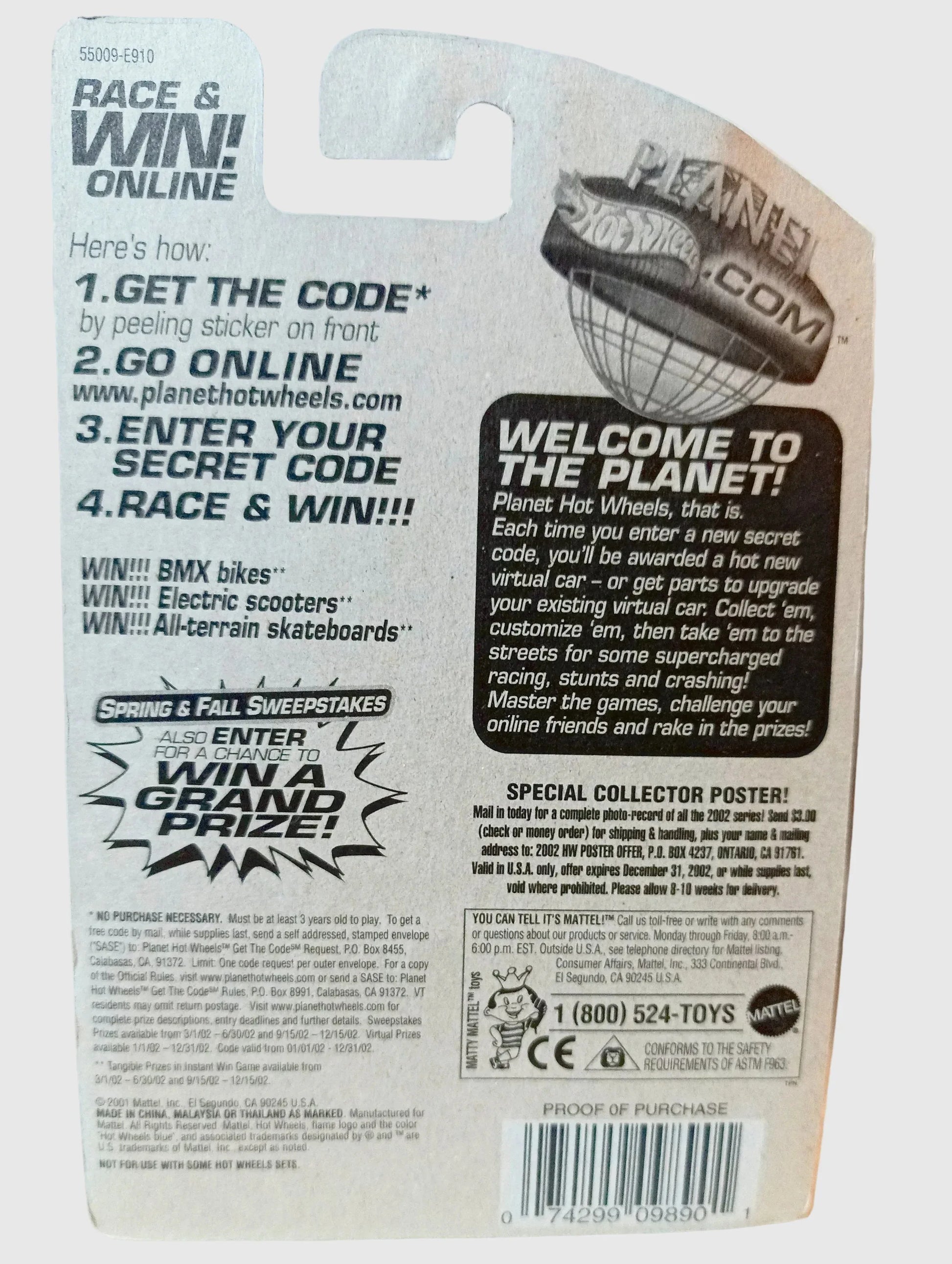 Hot Wheels 2002 Collector #124 Monoposto Race Car PR5 - TulipStuff