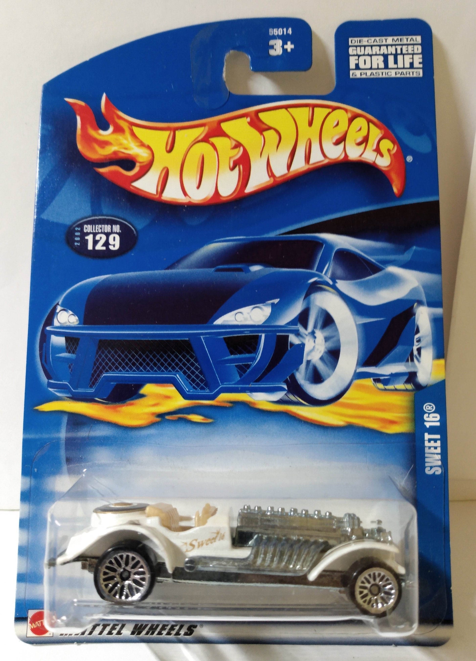 Hot Wheels 2002 Collector #129 Sweet 16 Convertible Roadster - TulipStuff