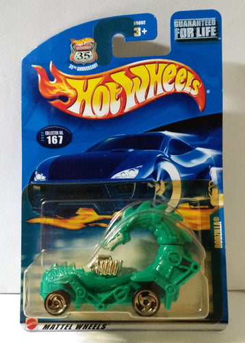 Hot Wheels 2002 Collector #167 Rodzilla Dragon Car - TulipStuff