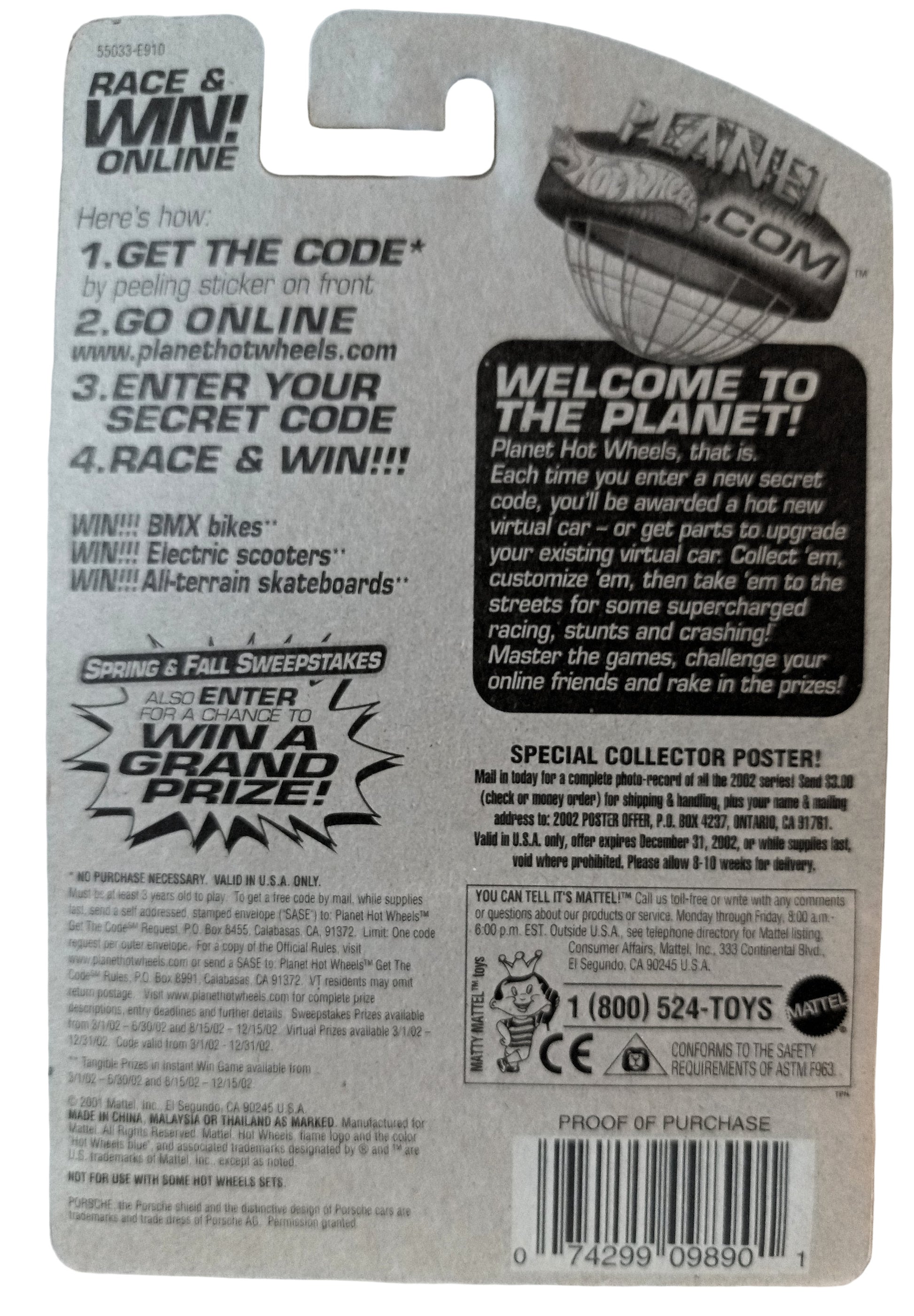 Hot Wheels 2002 Collector #148 Porsche 959 German Sports Car - TulipStuff