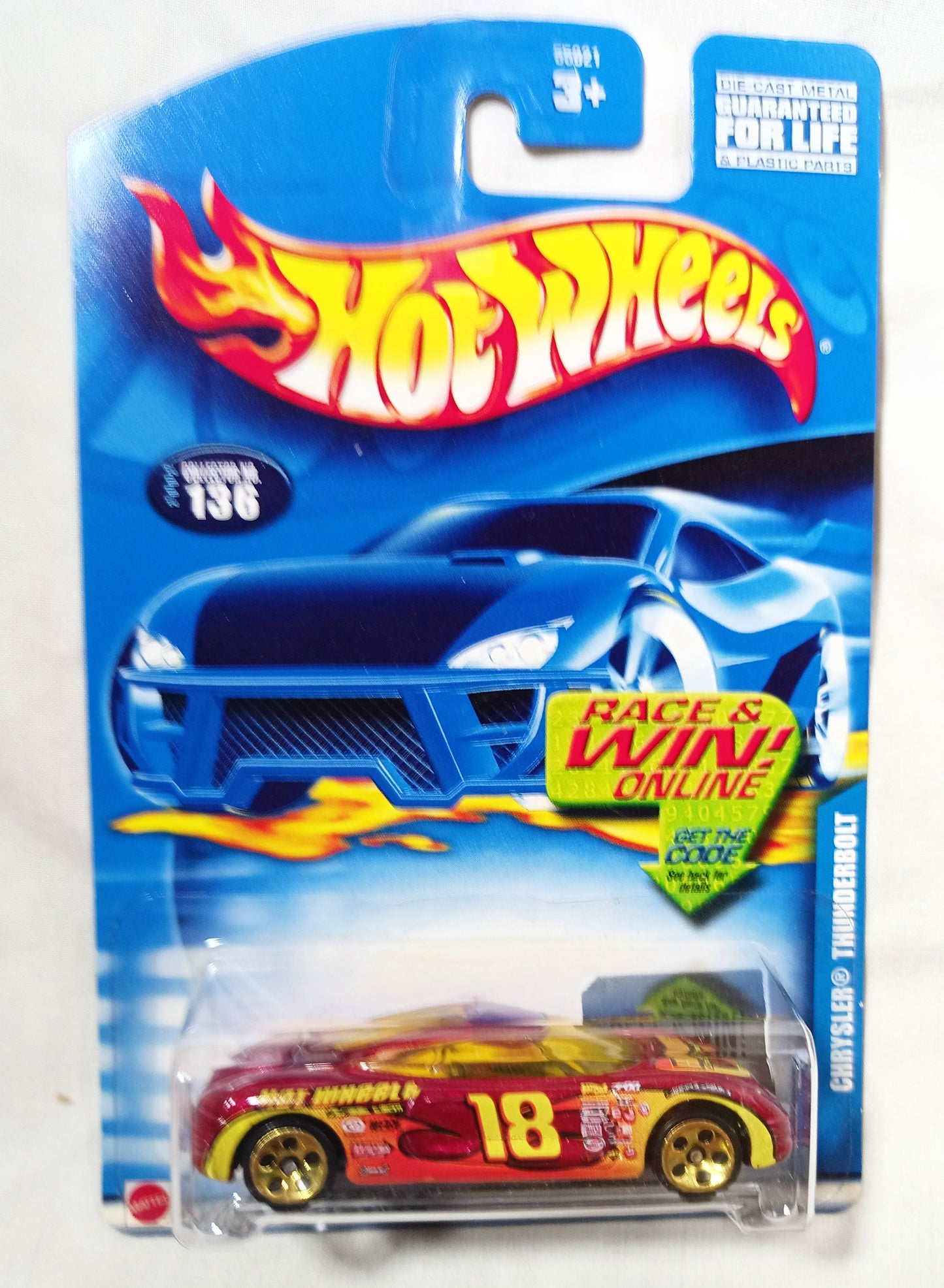 Hot Wheels 2002 Collector #136 Chrysler Thunderbolt - TulipStuff