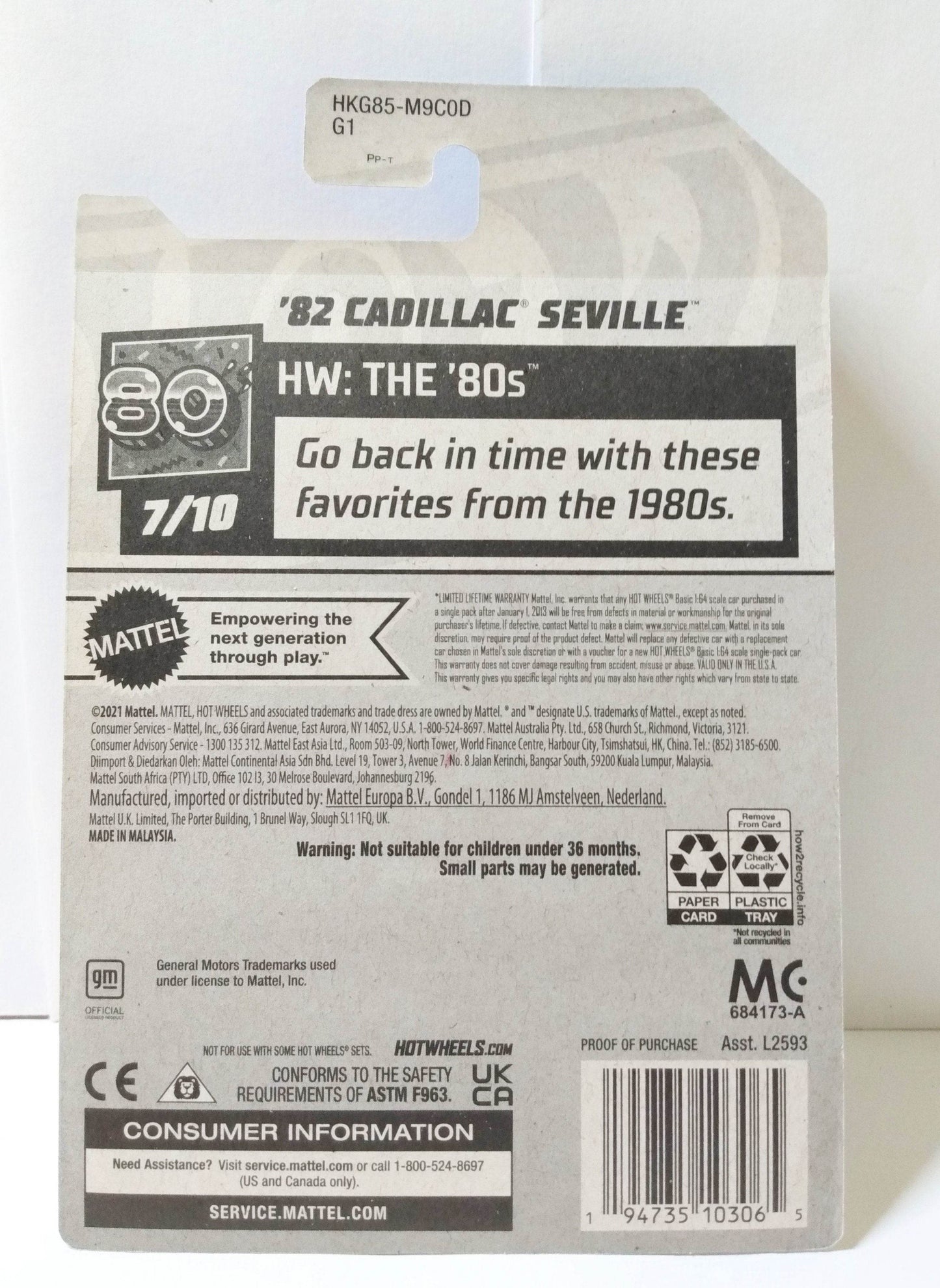 Hot Wheels 2023 The '80's Series '82 Cadillac Seville - TulipStuff