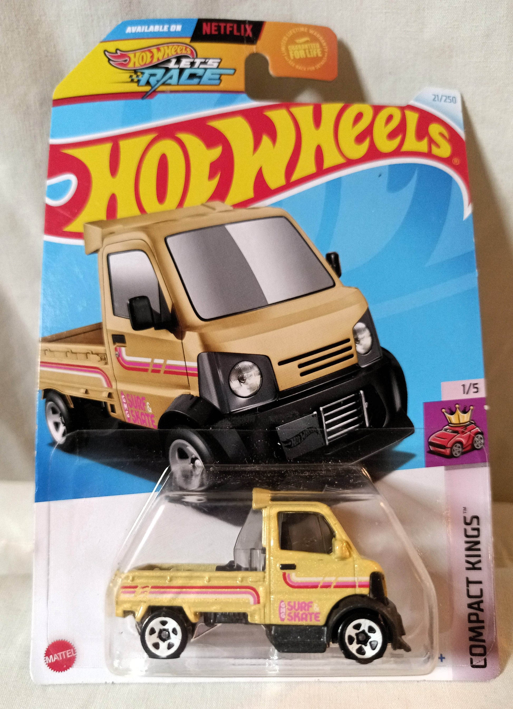 Hot Wheels 2024 Mighty K Kei Truck Compact Kings Yellow - TulipStuff