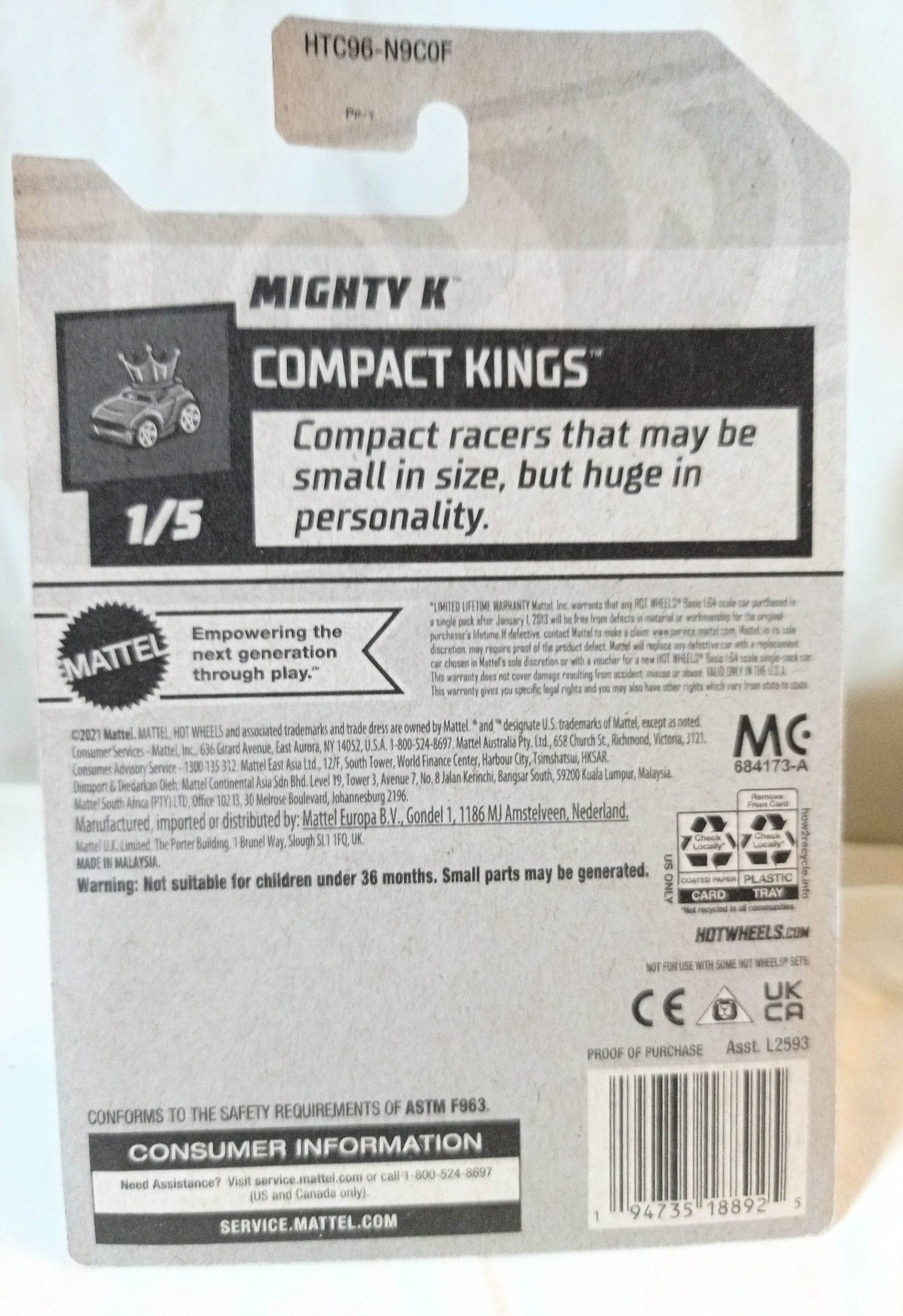 Hot Wheels 2024 Mighty K Kei Truck Compact Kings Yellow - TulipStuff