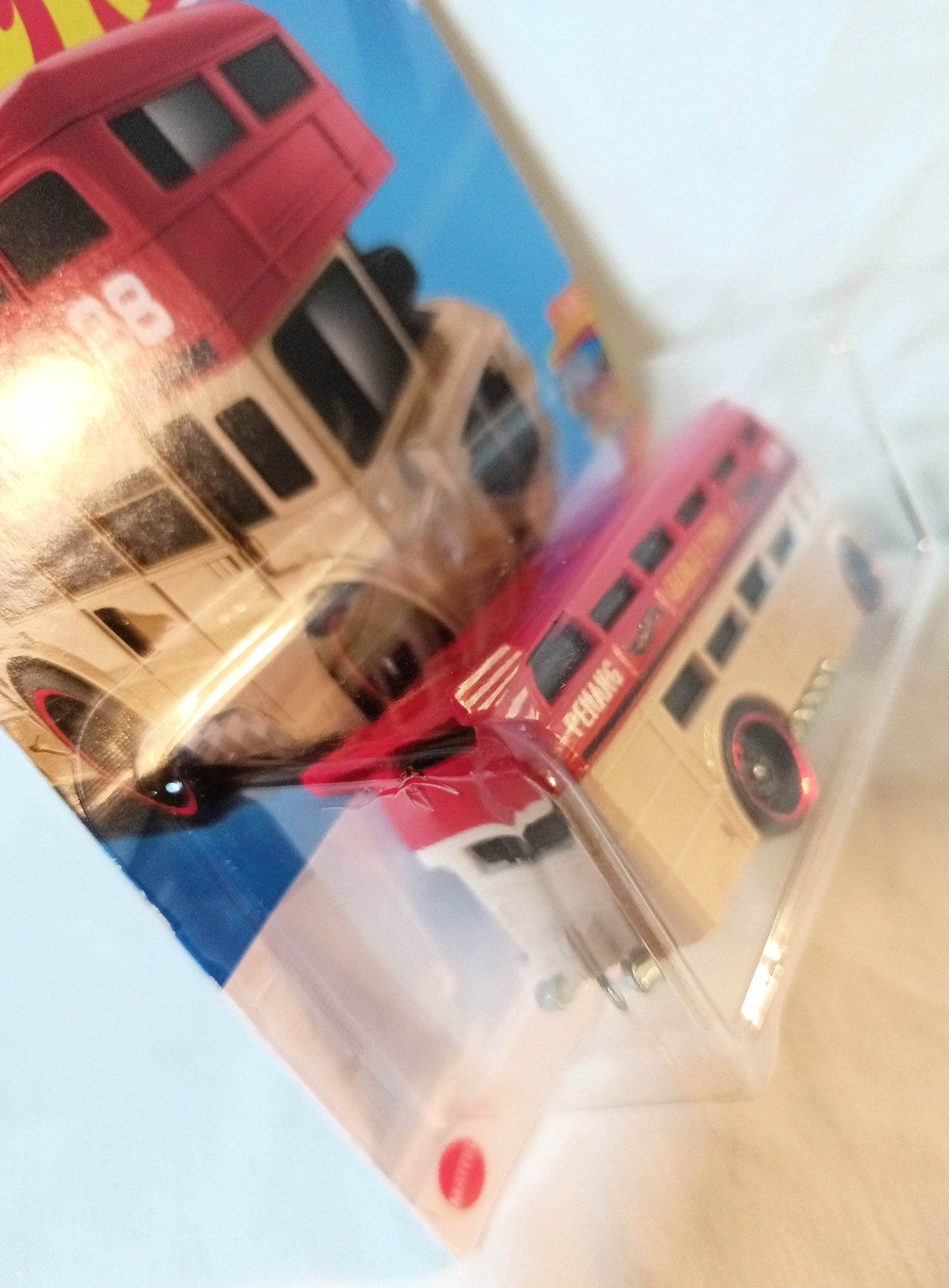 Hot Wheels 2024 Trouble Decker Bus HW Fast Transit Tan Red - TulipStuff