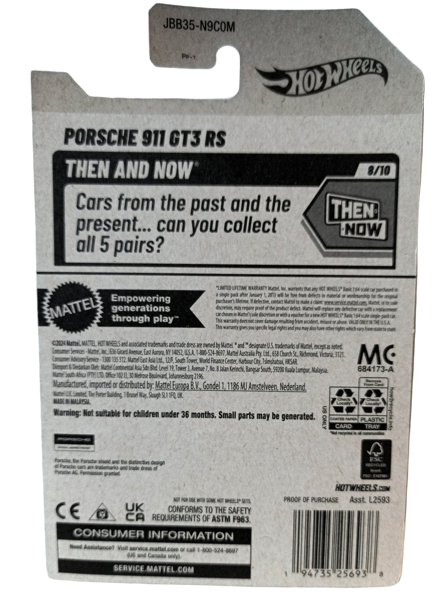 Hot Wheels 2025 Porsche 911 GT3 RS Then And Now Pink - TulipStuff