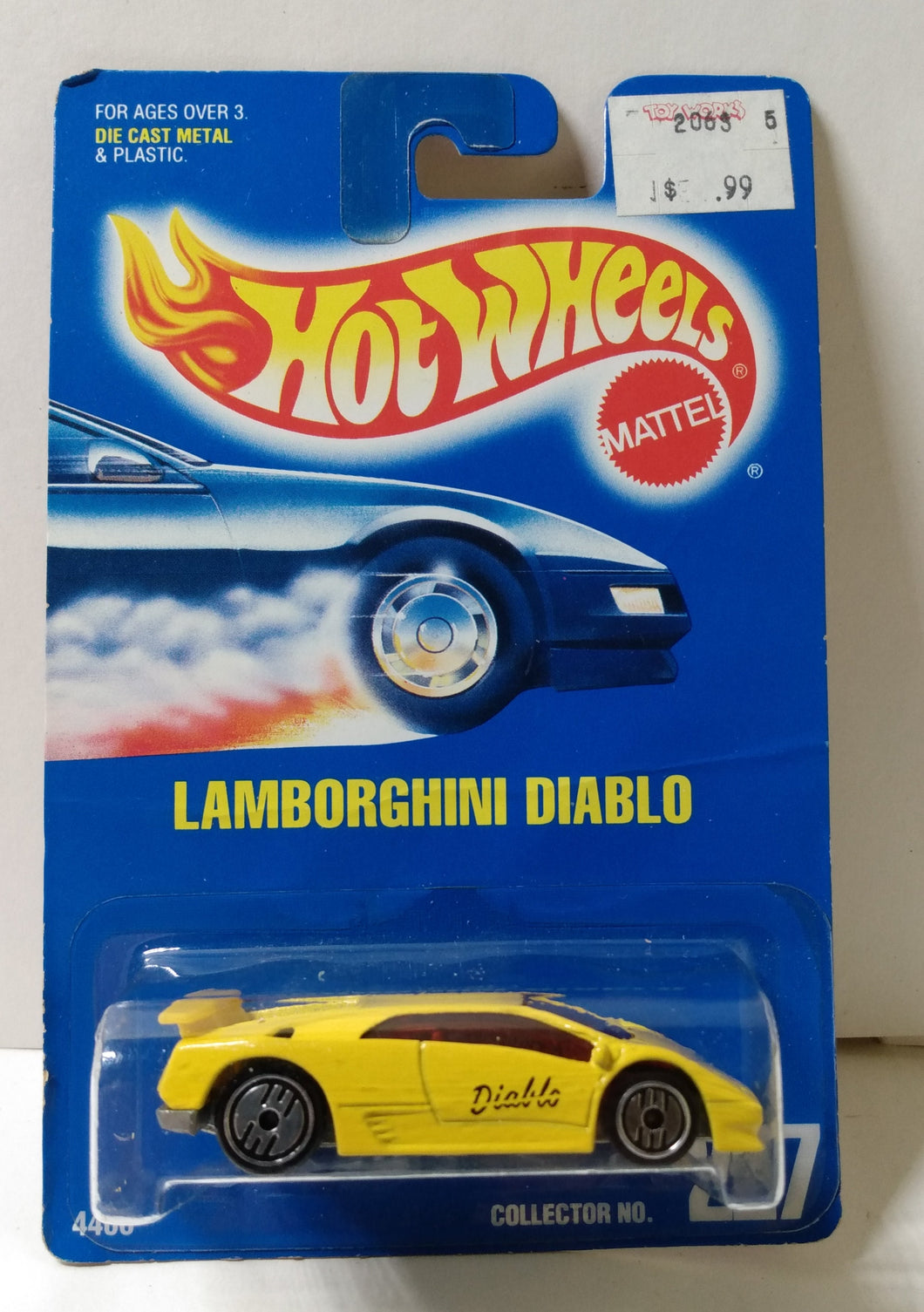 Hot Wheels Collector #227 Lamborghini Diablo Yellow 1994 uh - TulipStuff