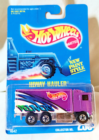 Hot Wheels Collector #238 Hiway Hauler Diecast Delivery Truck 1991 - TulipStuff