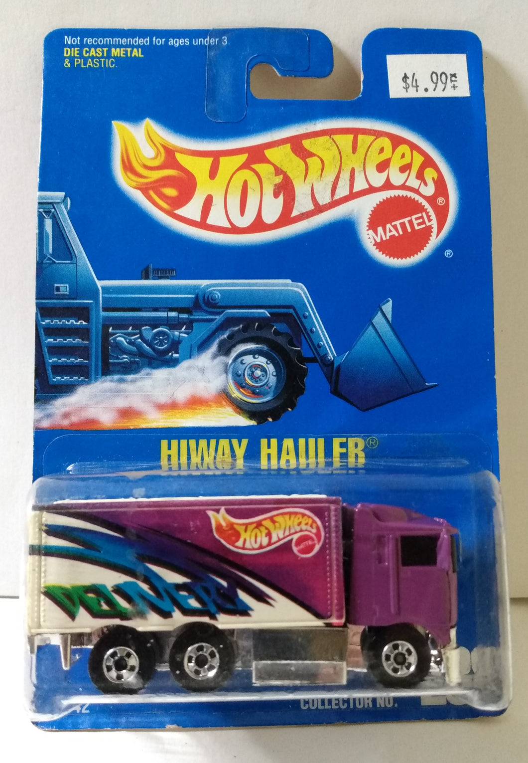 Hot Wheels Collector #238 Hiway Hauler Diecast Truck 1991 - TulipStuff