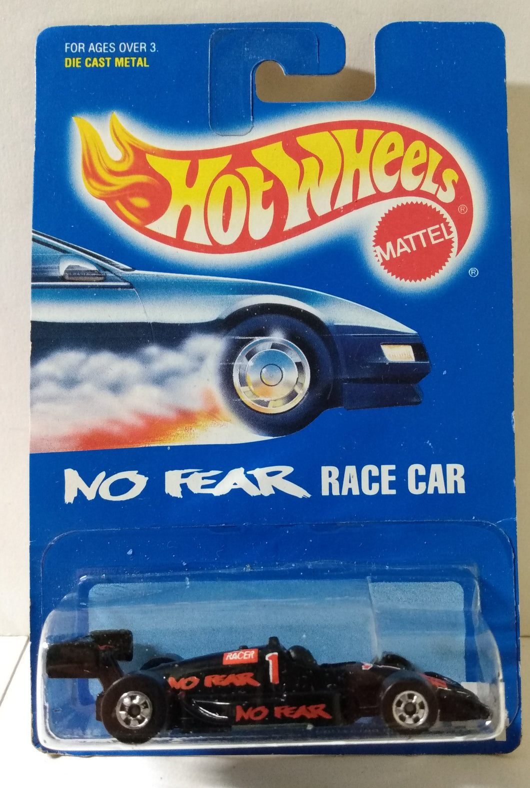 Hot Wheels Collector #244 No Fear Race Car Indy Racer bw 1994 - TulipStuff