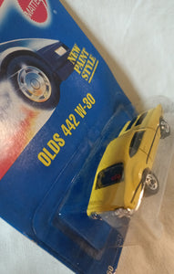 Hot Wheels Collector #267 Olds 442 W-30 Oldsmobile bw 1995 - TulipStuff