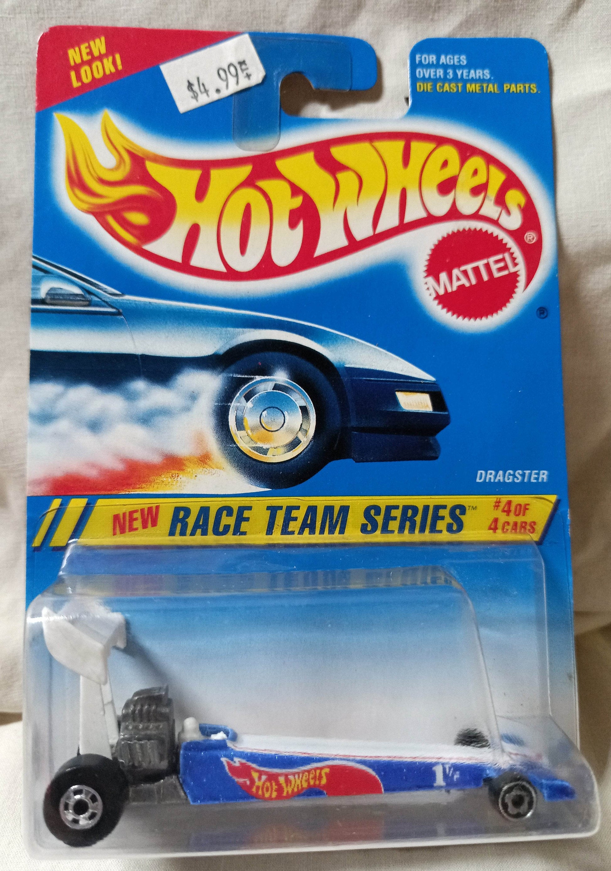 Hot Wheels Race Team Series Dragster Collector #278 bw 1995 - TulipStuff