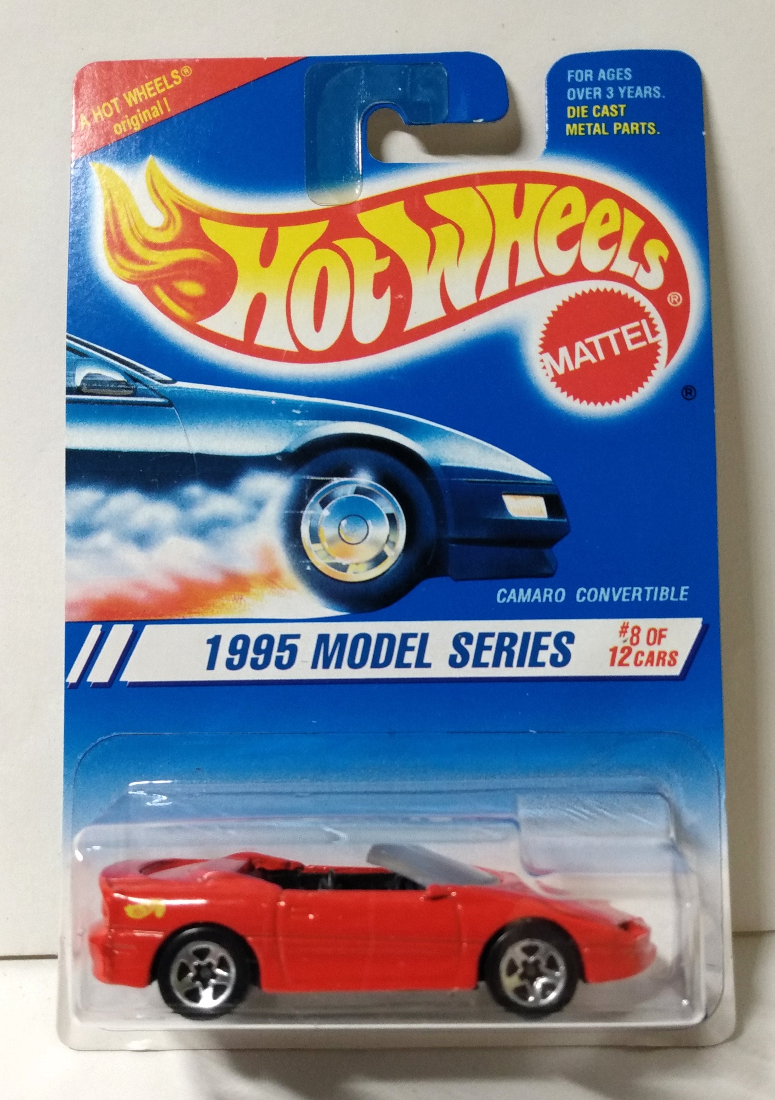 Hot Wheels 1995 Model Series Collector #344 Chevy Camaro Convertible ...