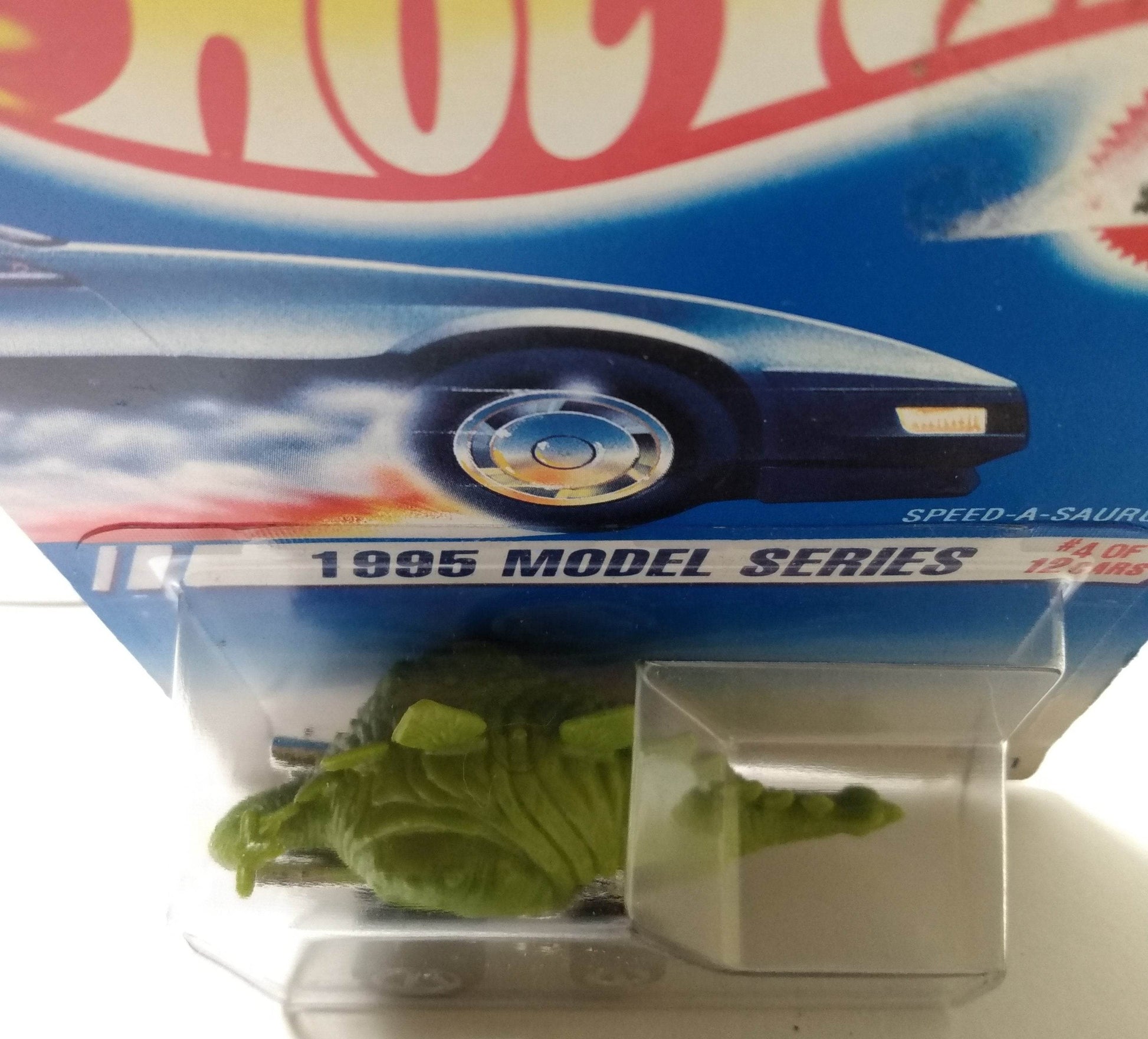 Hot Wheels 1995 Model Series Speed-A-Saurus Collector #345 Green - TulipStuff