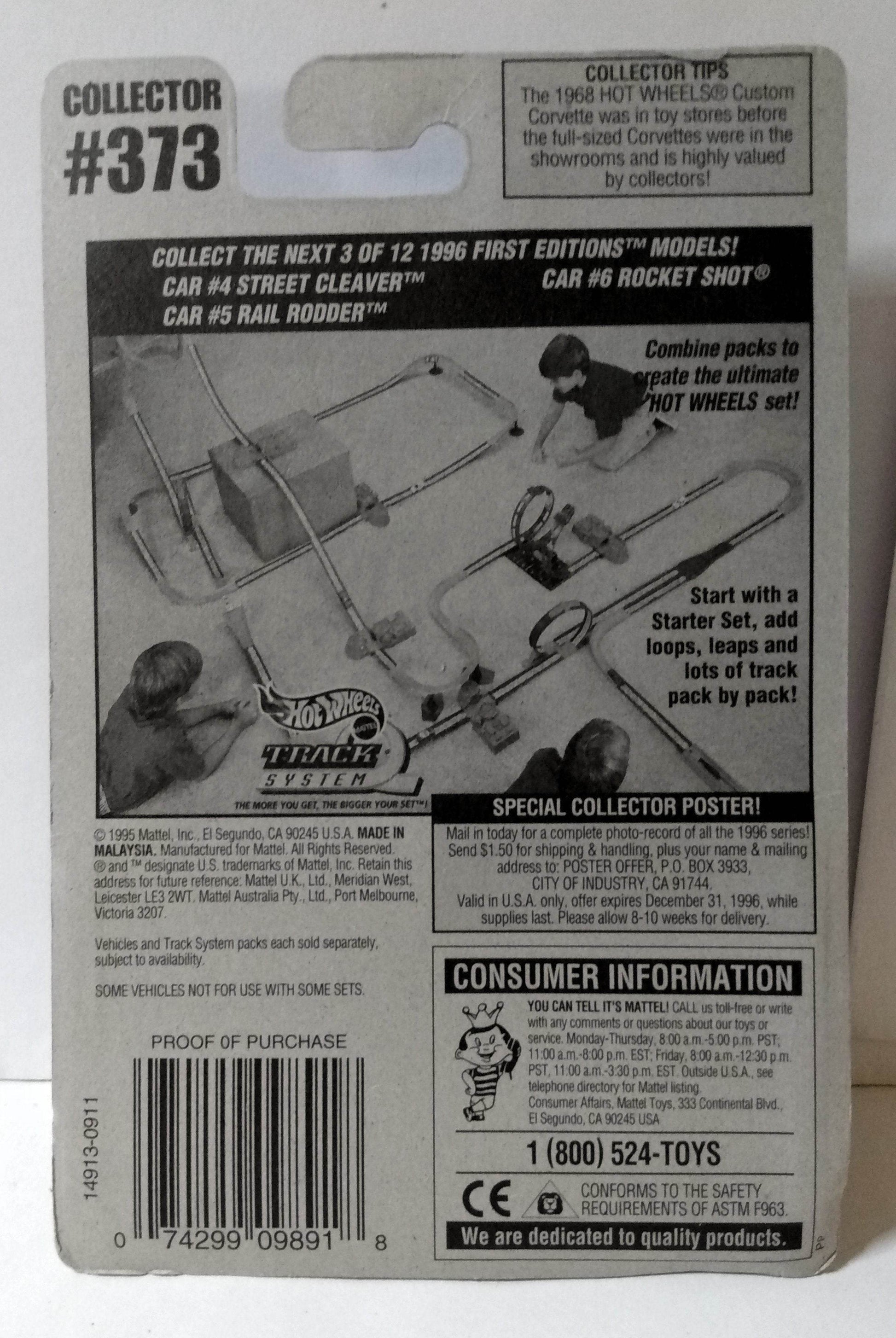 Hot Wheels 1996 First Editions Street Cleaver Collector #373 ho5w - TulipStuff