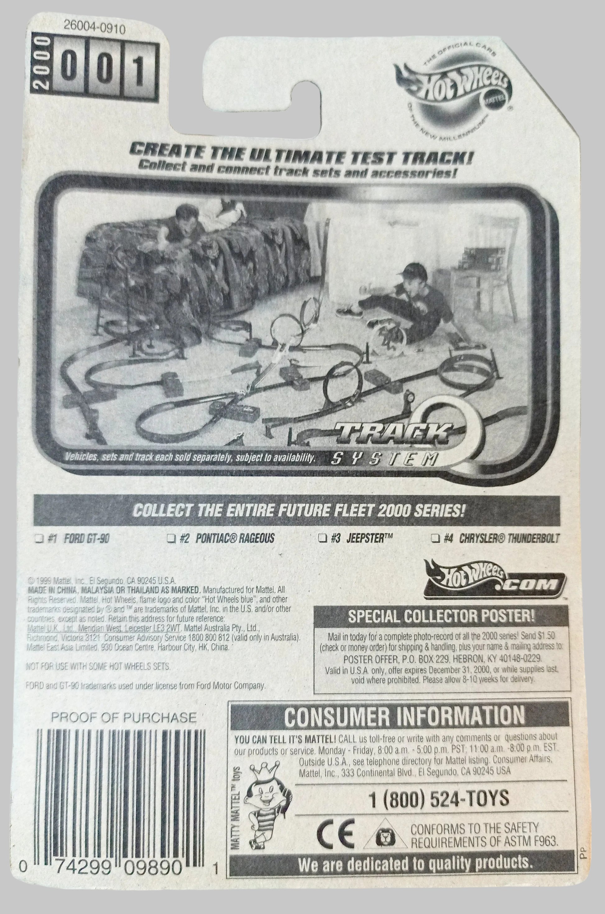 Hot Wheels Future Fleet 2000 Series Ford GT-90 2000 #001 3SP - TulipStuff