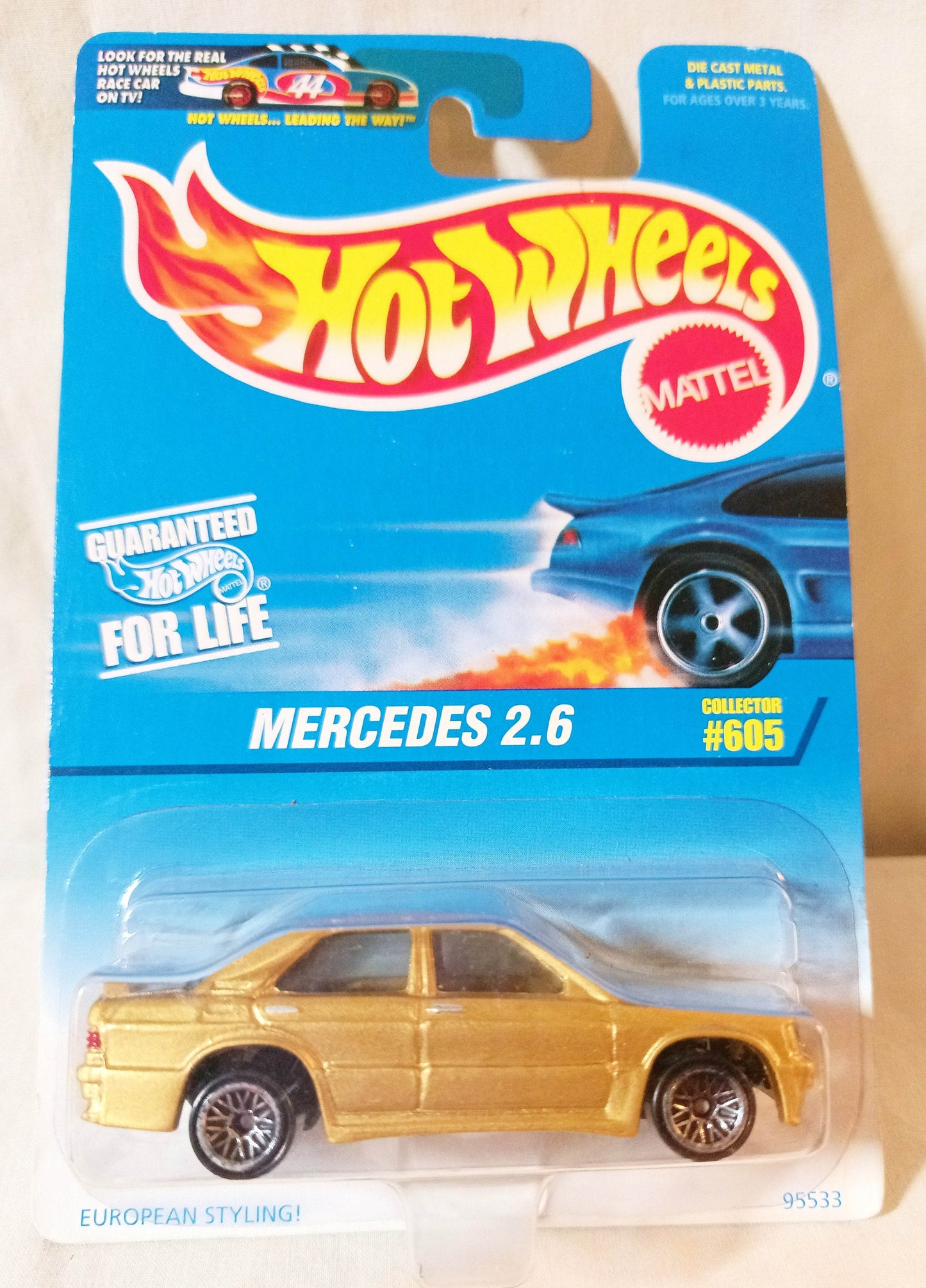 Hot Wheels Collector #605 Mercedes 2.6 190E Sedan 1997 - TulipStuff