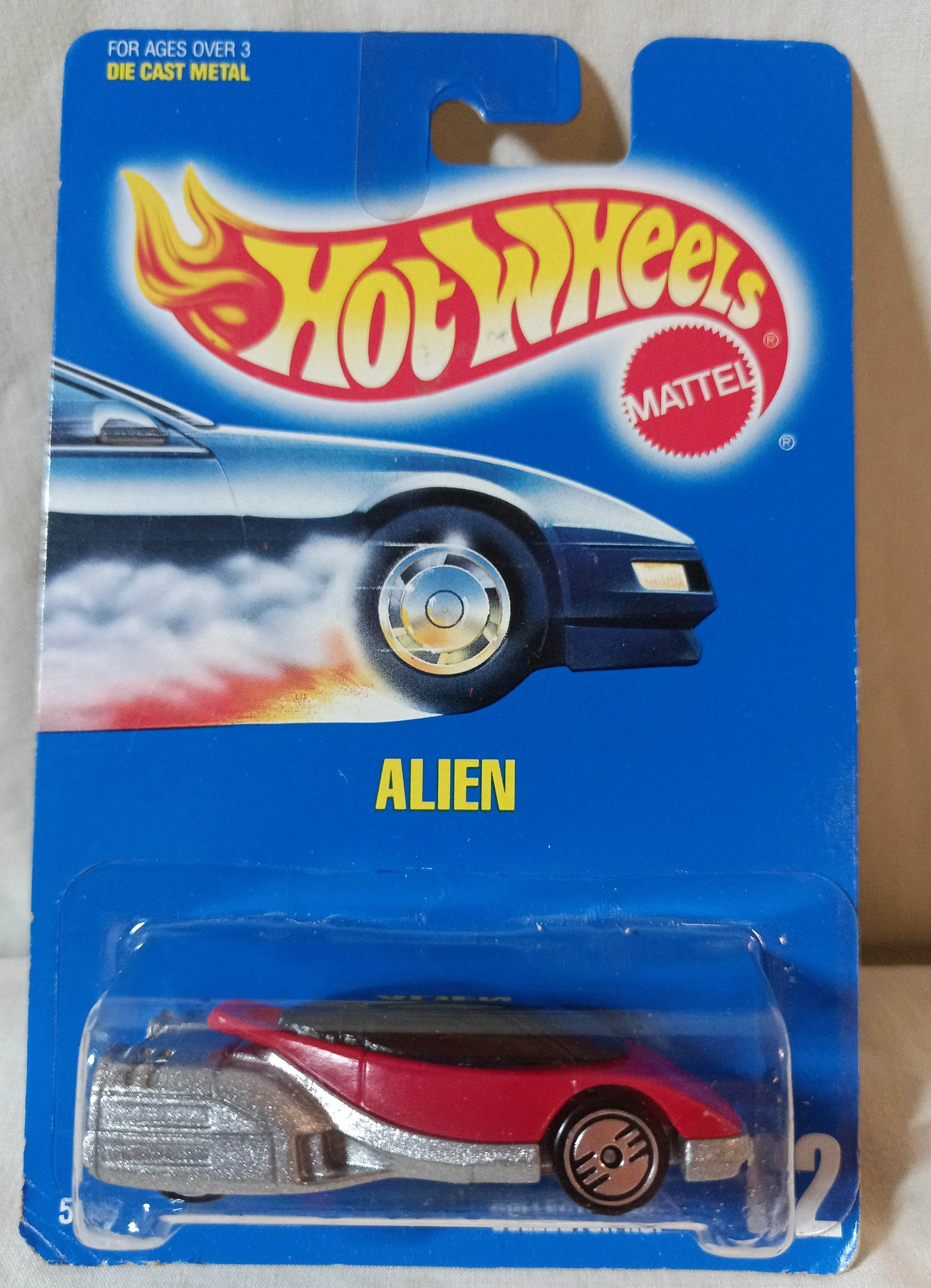 Hot Wheels Collector #62 Alien Diecast Concept Car Ultrahots 1991 - TulipStuff