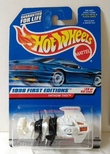 Hot Wheels 1998 1st Editions Fathom This Submarine Collector #682 - TulipStuff