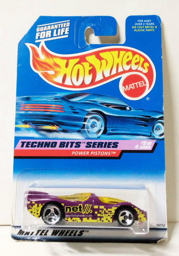 Hot Wheels Collector #690 Techno Bits Series Power Pistons 1998 3sp - TulipStuff