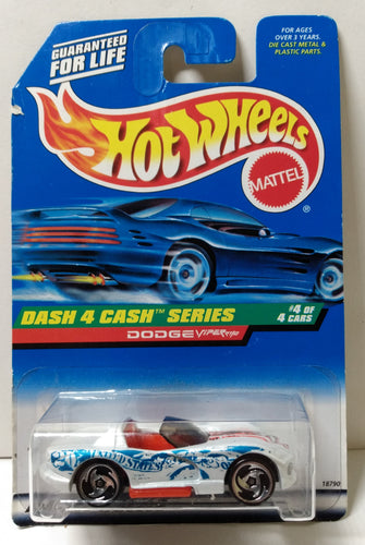 Hot Wheels Dash 4 Cash Series Collector #724 Dodge Viper RT/10 1997 - TulipStuff