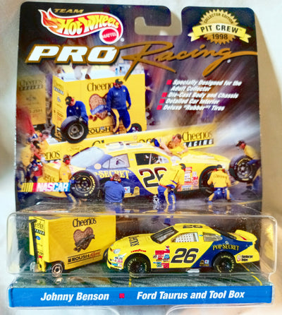 Hot Wheels Pro Racing Pit Crew 1998 Johnny Benson Cheerios Car Toolbox - TulipStuff