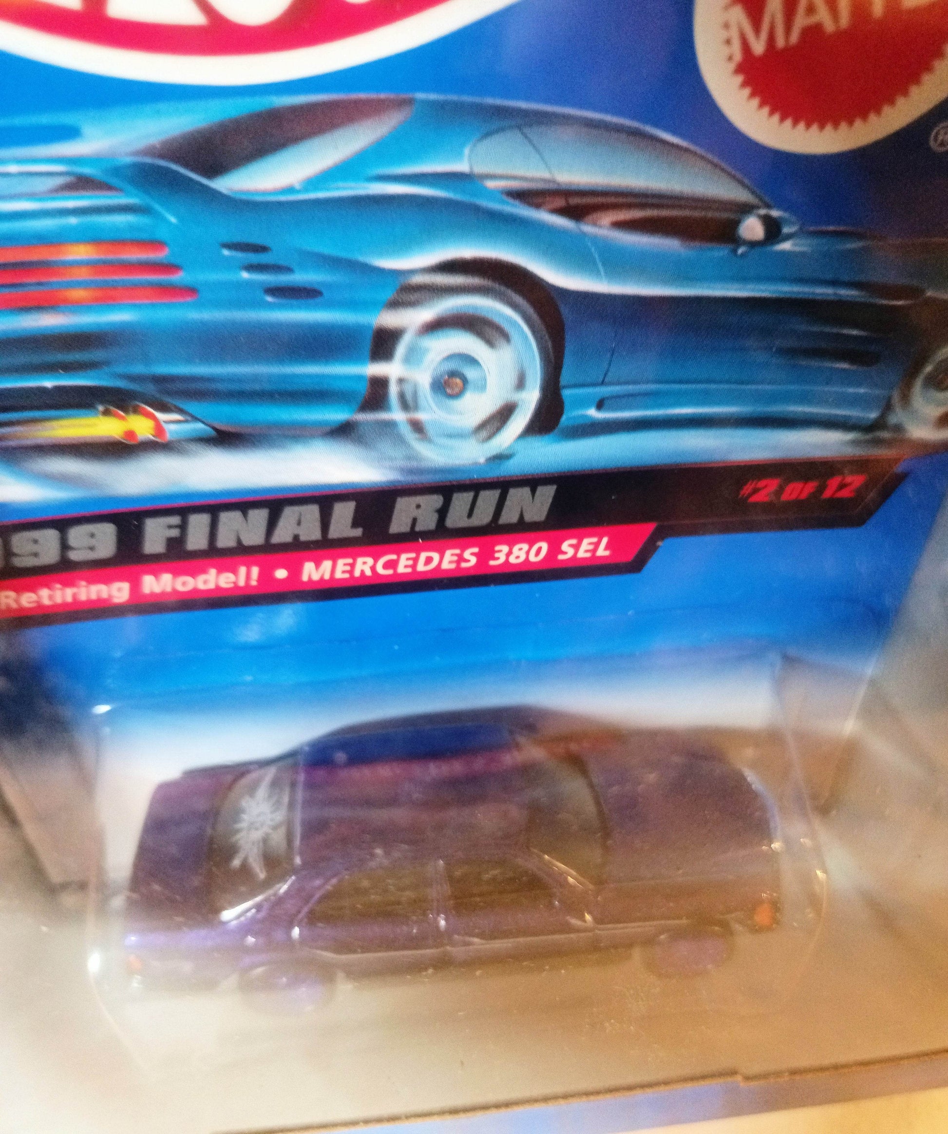 Hot Wheels 1999 Final Run Mercedes 380SEL Purple ltd ed - TulipStuff