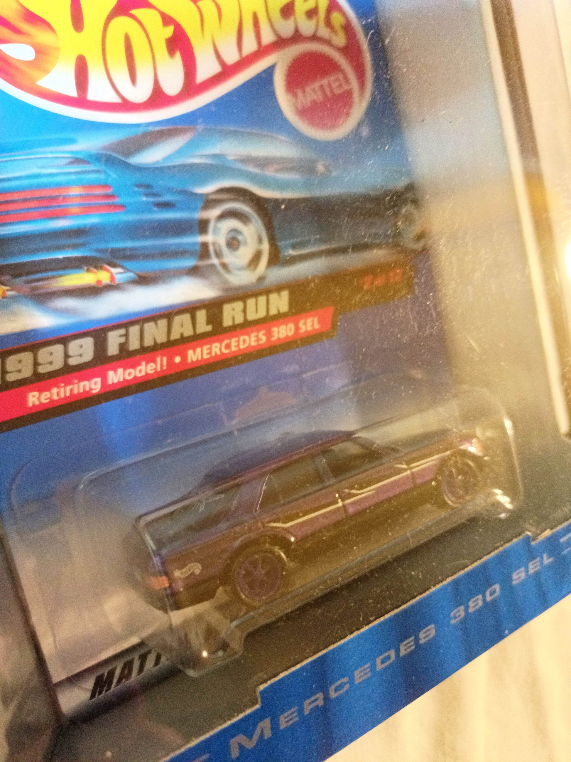 Hot Wheels 1999 Final Run Mercedes 380SEL Purple ltd ed - TulipStuff