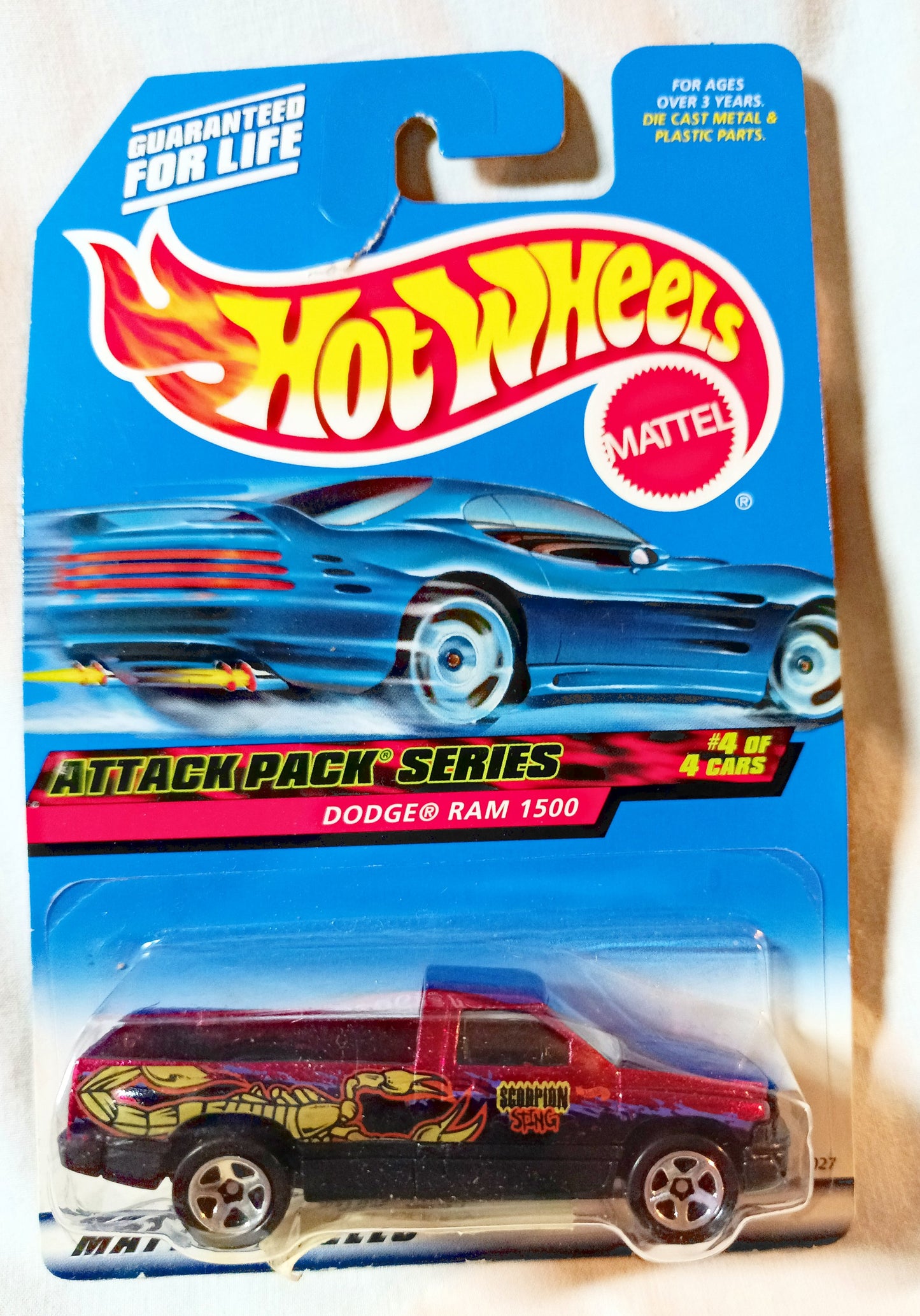 Hot Wheels Attack Pack Dodge Ram 1500 Pickup Truck 2000 #024 - TulipStuff