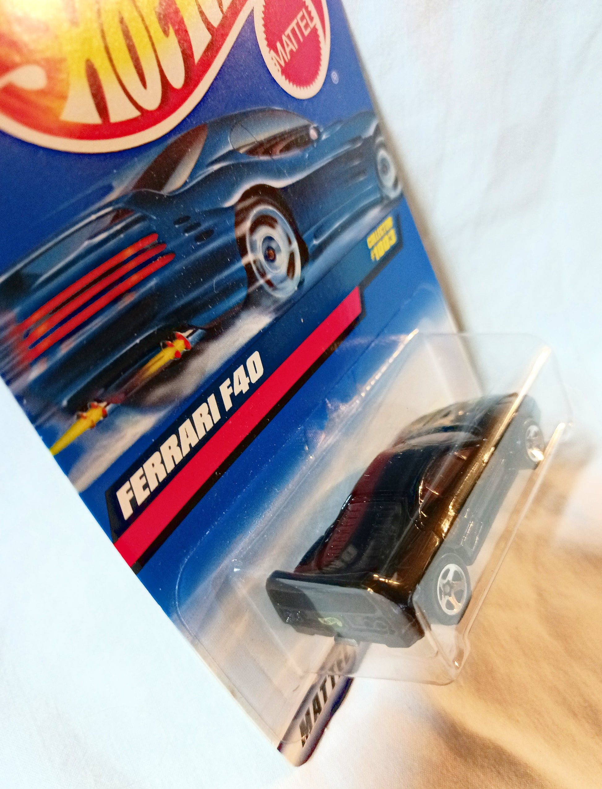 Hot Wheels Collector #1003 Ferrari F40 Racing Car Black 5sp 1999 - TulipStuff