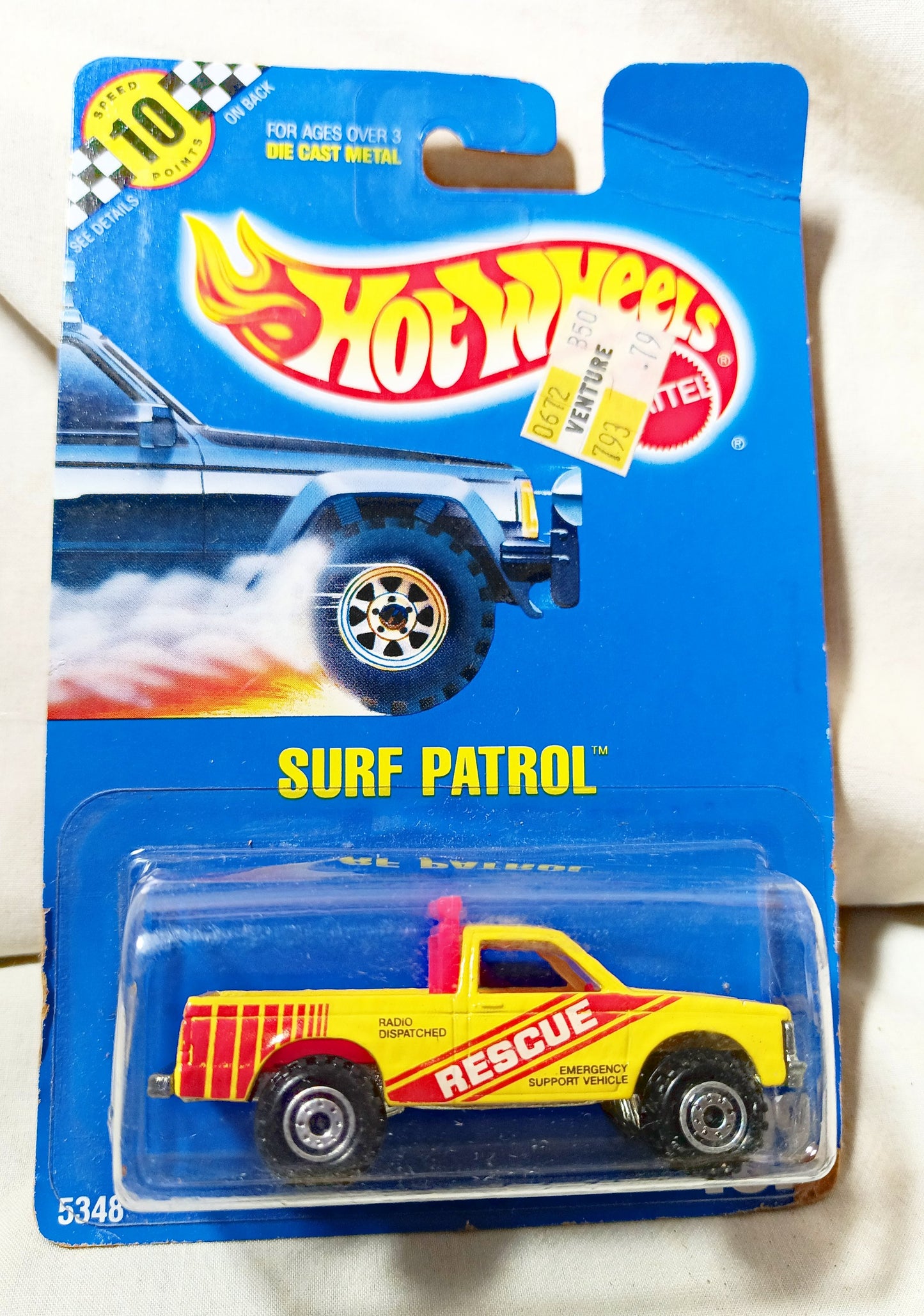 Hot Wheels Collector #102 Surf Patrol Pickup Truck 1991 bw - TulipStuff