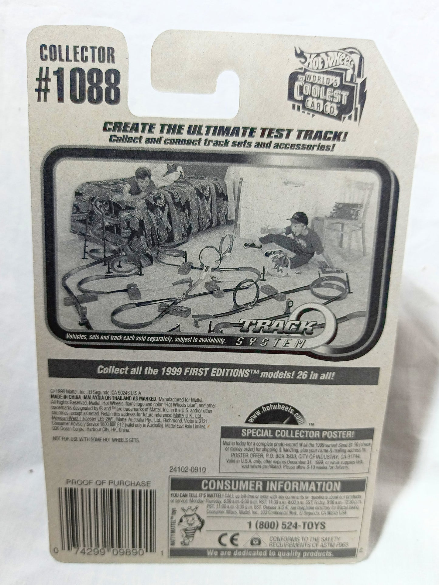 Hot Wheels Collector #1088 Speed Machine Black 1999 - TulipStuff