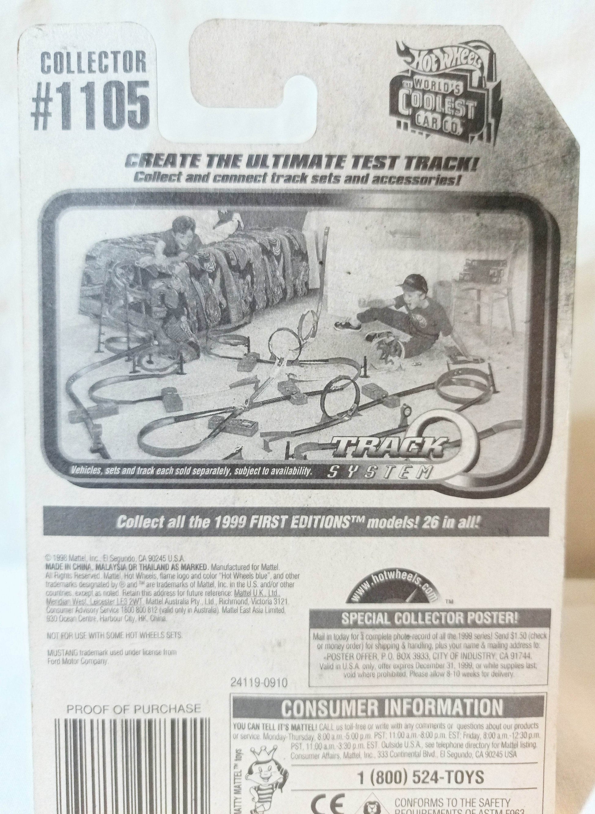 Hot Wheels Collector #1105 1970 Ford Mustang Mach 1 - TulipStuff