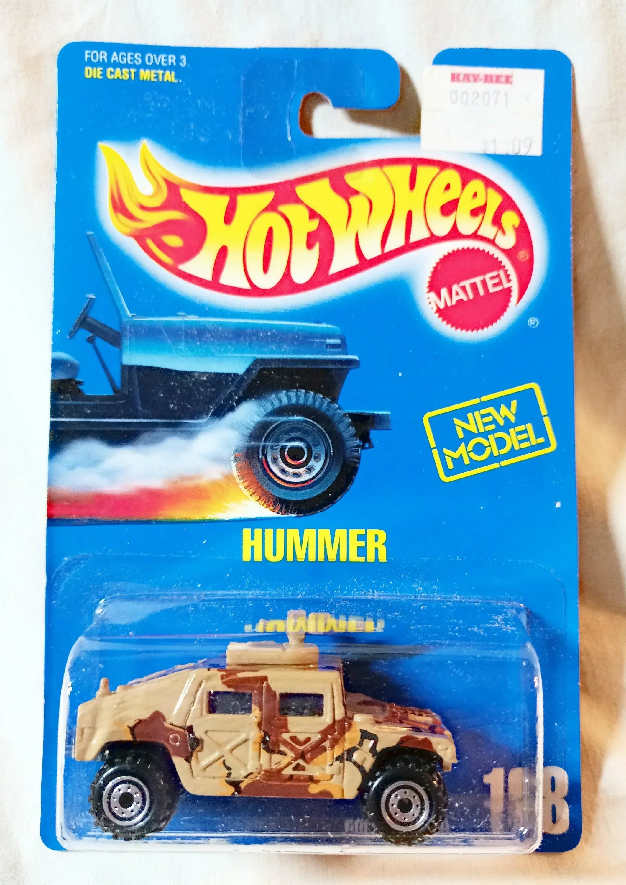Hot Wheels Collector #188 Hummer Humvee Army Military Vehicle 1992
