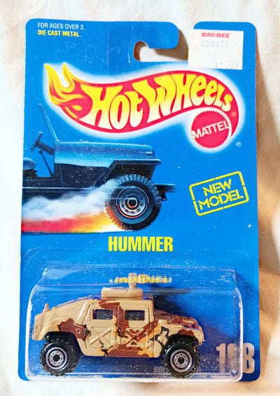 Hot Wheels Collector #188 Hummer Humvee Army Military Vehicle 1992 - TulipStuff