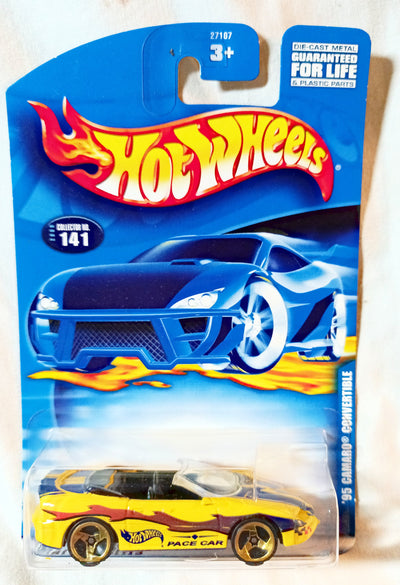 Hot Wheels 2000 Collector #141 '95 Chevy Camaro Convertible Yellow - TulipStuff