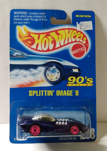 Hot Wheels Collector #248 Splittin Image II chrome top pink Ultrahots 1994 - TulipStuff