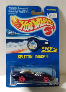 Hot Wheels Collector #248 Splittin Image II chrome top pink Ultrahots 1994 - TulipStuff