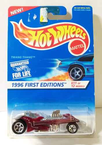 Hot Wheels 1996 First Editions Twang Thang Guitar Car Collector #376 - TulipStuff