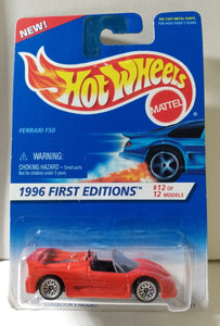 Hot Wheels 1996 First Editions Ferrari F50 Convertible Collector #377 - TulipStuff