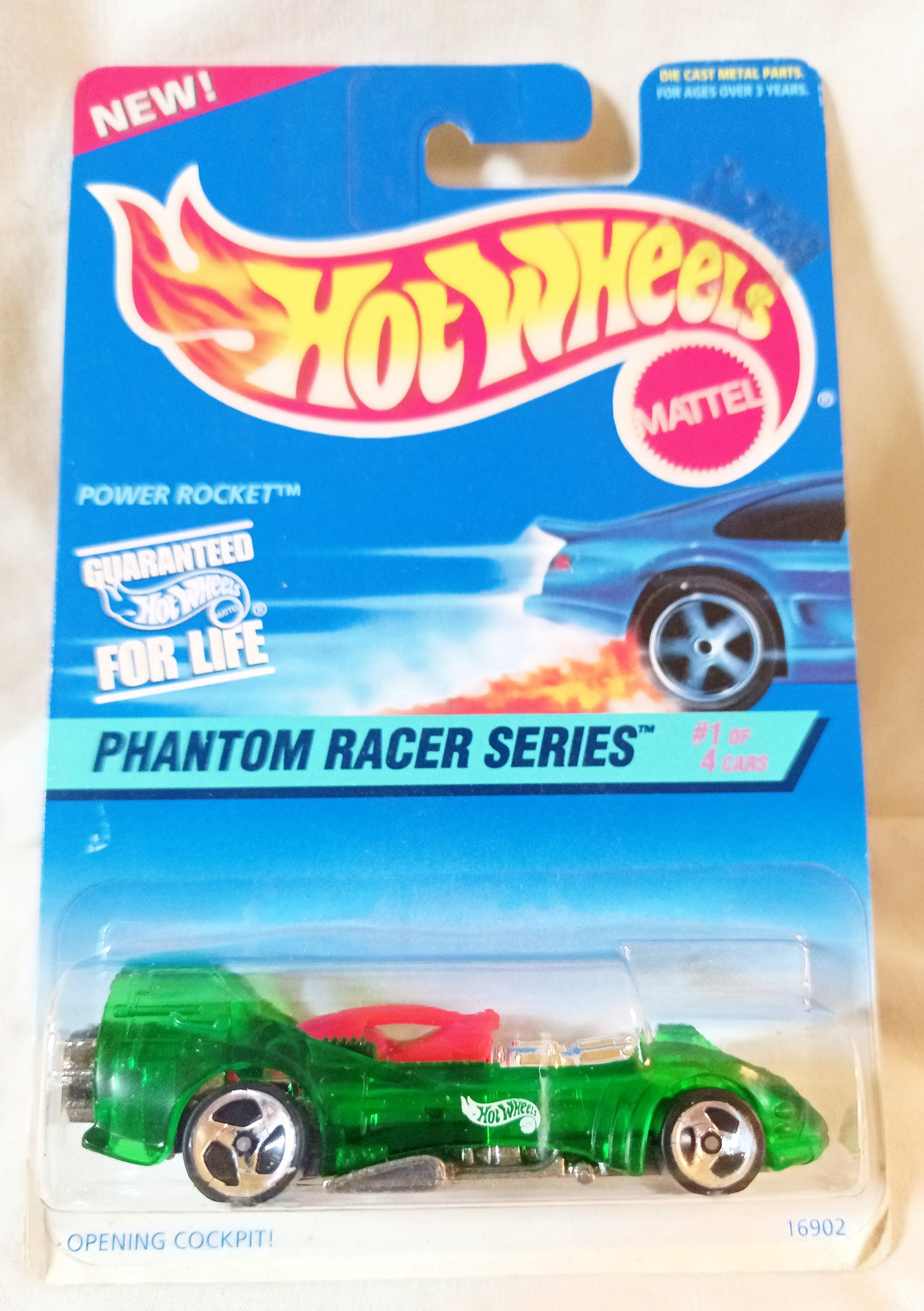 Hot Wheels Phantom Racer Power Rocket Collector #529 1997 - TulipStuff