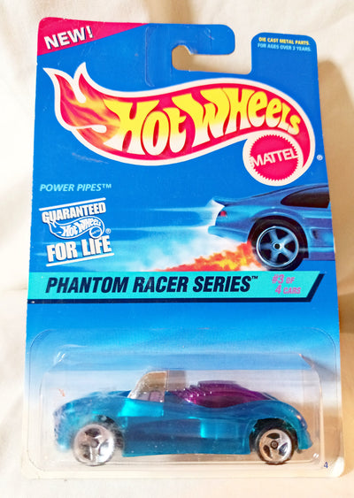 Hot Wheels Phantom Racer Series Power Pipes Collector #531 1997 - TulipStuff