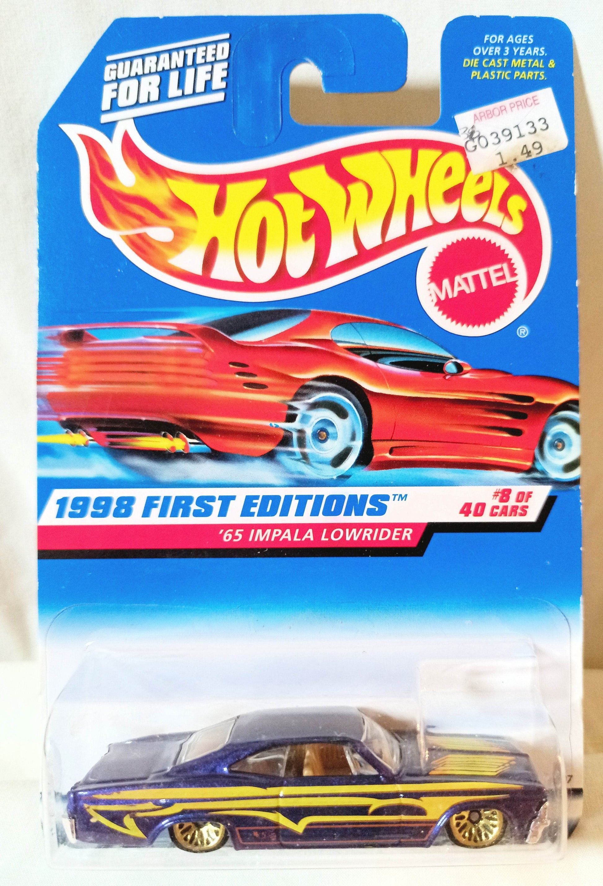 Hot Wheels 1998 First Editions '65 Impala Lowrider Collector #635 - TulipStuff
