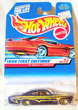 Load image into Gallery viewer, Hot Wheels 1998 First Editions &#39;65 Impala Lowrider Collector #635 - TulipStuff
