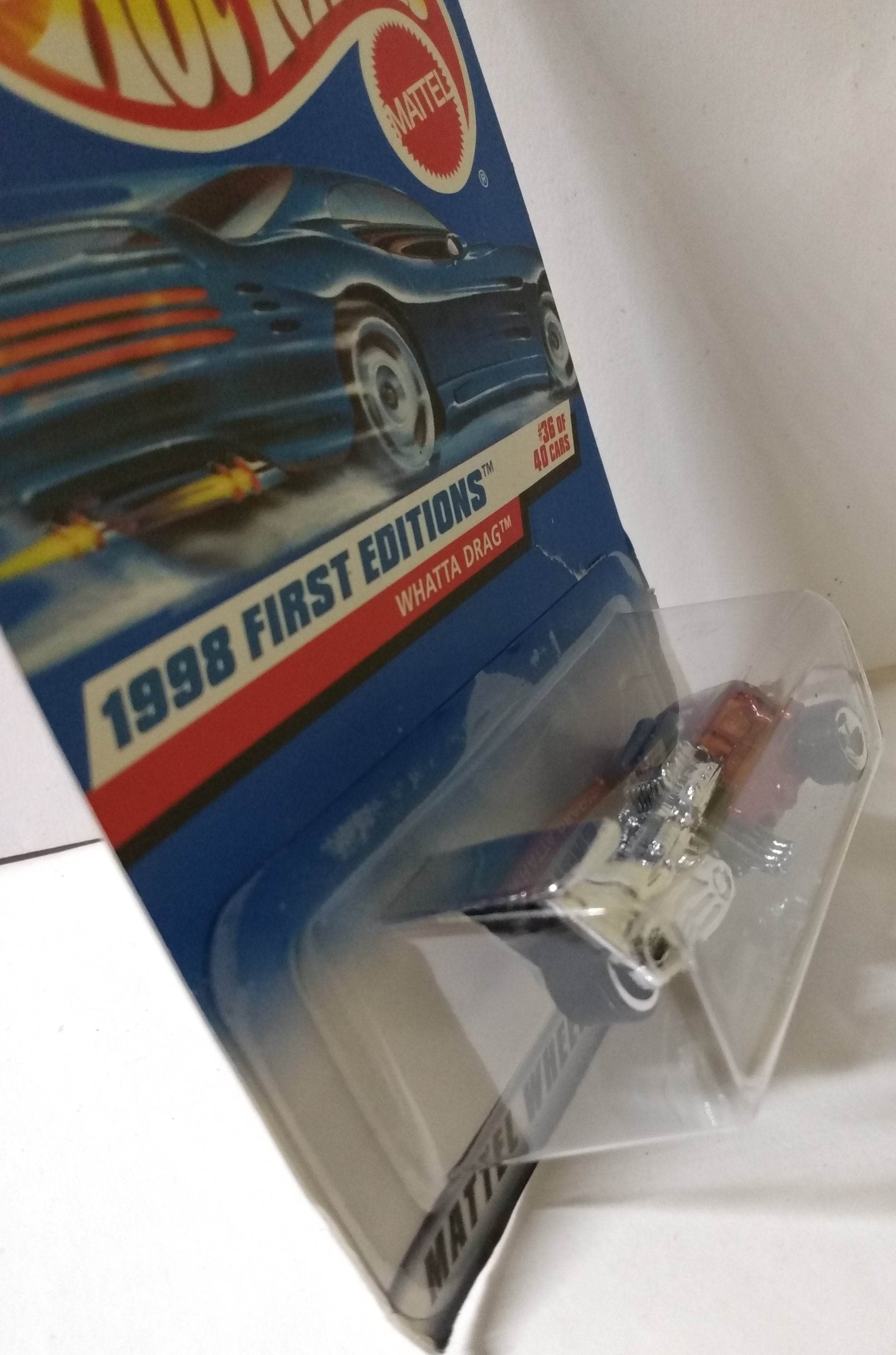 Hot Wheels 1998 First Editions Whatta Drag Collector #673 3-Wheel Car - TulipStuff