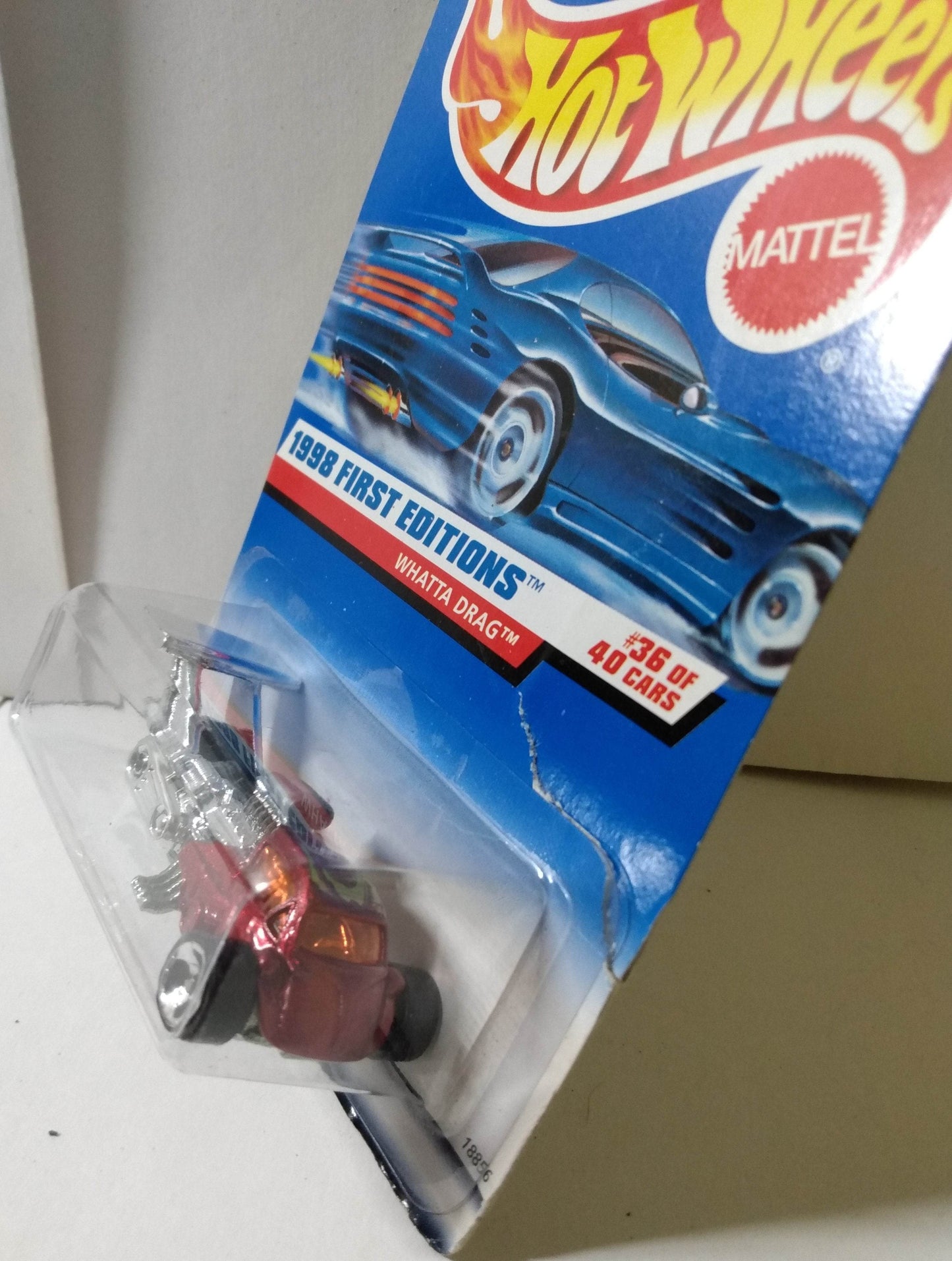 Hot Wheels 1998 First Editions Whatta Drag Collector #673 3-Wheel Car - TulipStuff