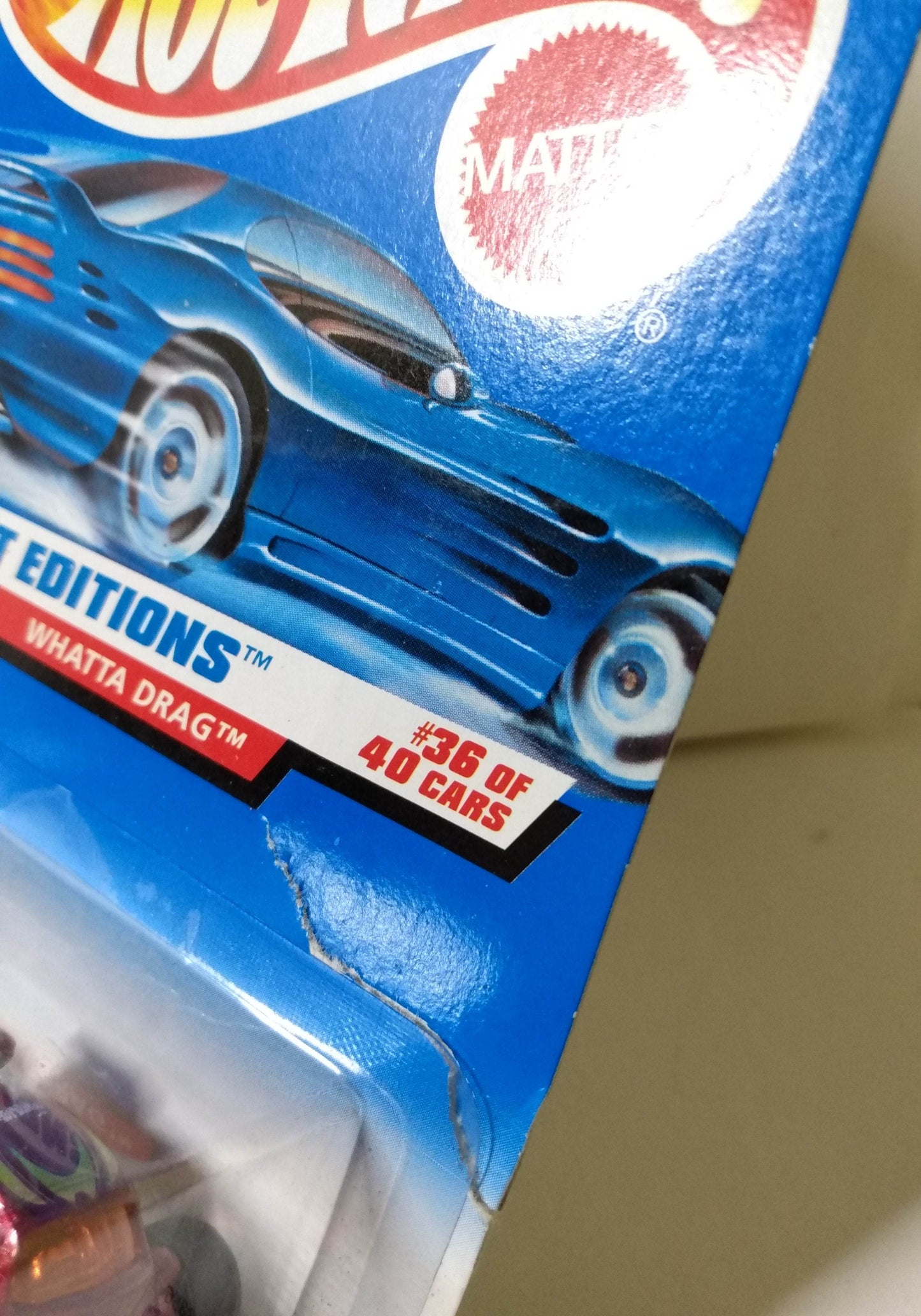 Hot Wheels 1998 First Editions Whatta Drag Collector #673 3-Wheel Car - TulipStuff