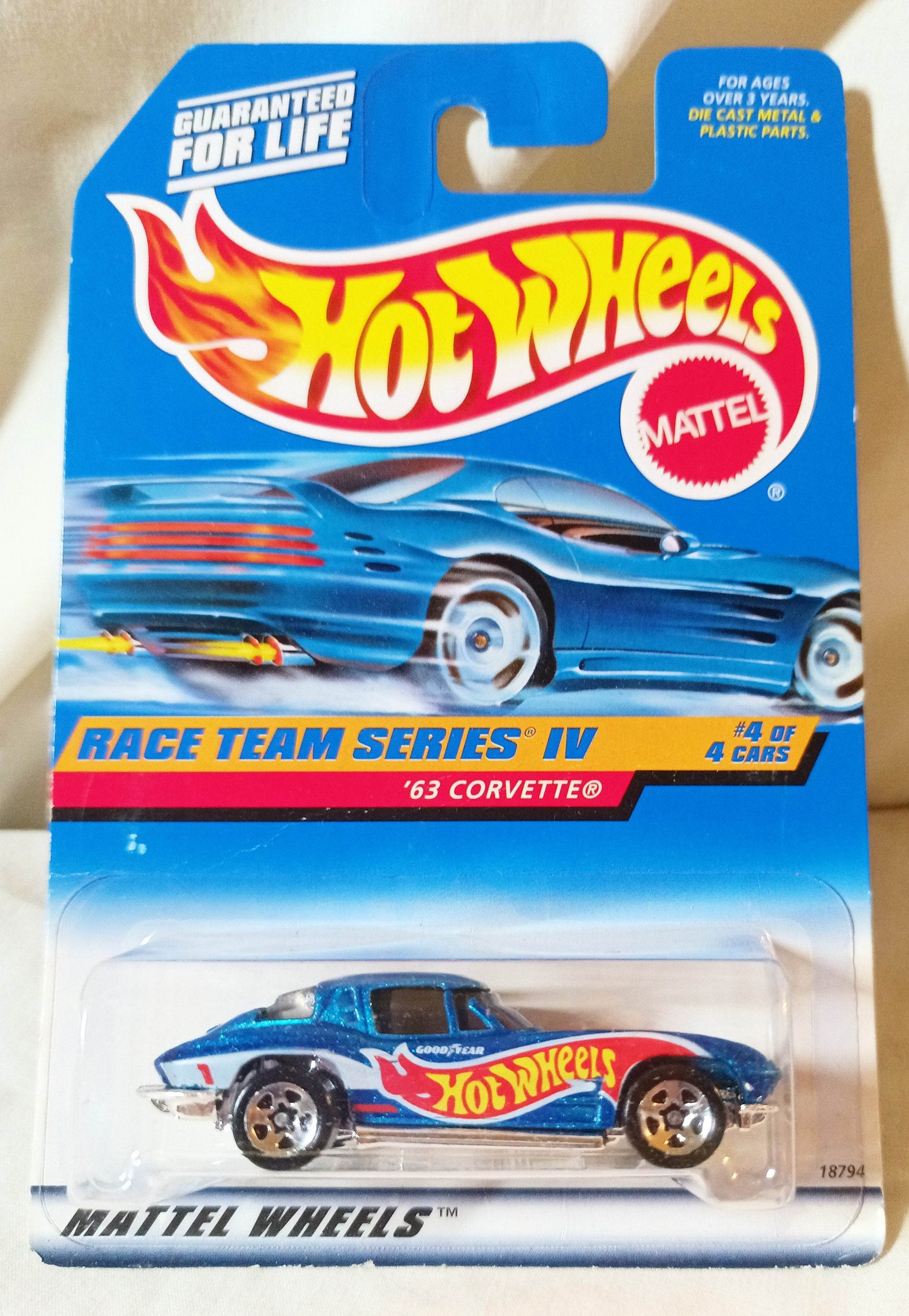 Hot Wheels Race Team IV '63 Split Window Corvette Collector #728 - TulipStuff